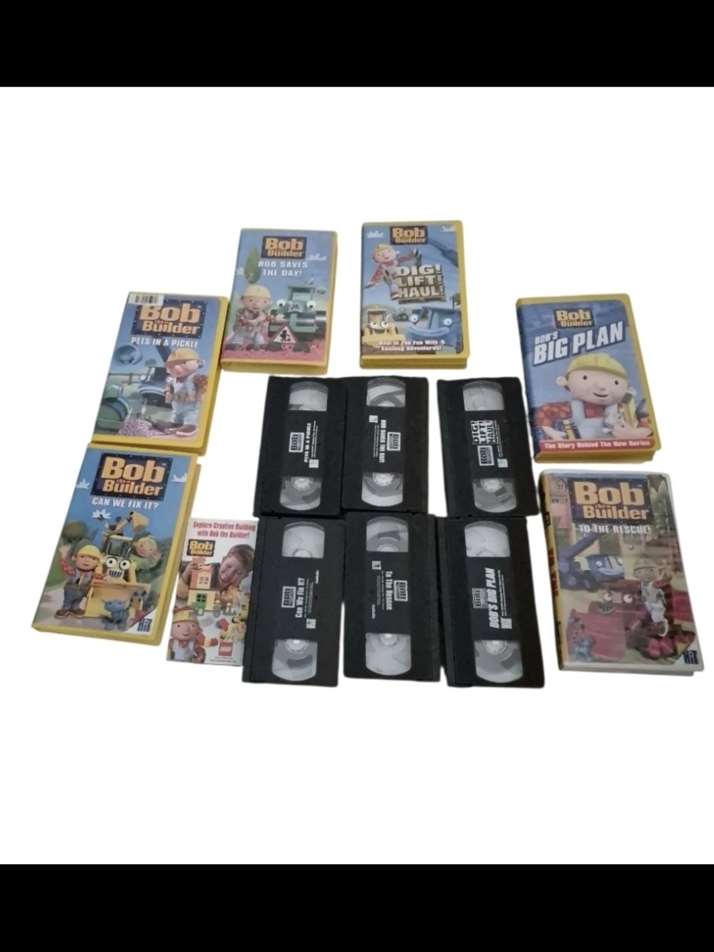 Kids VHS Collection - Assorted Yellow Cases